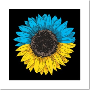 Support Ukraine Ukrainian Sunflower Posters and Art